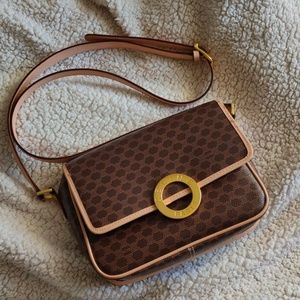 Vintage Celine Macadam Monogram Crossbody Bag
